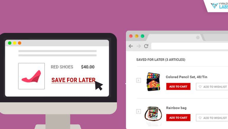 Difference between wishlist and save for later