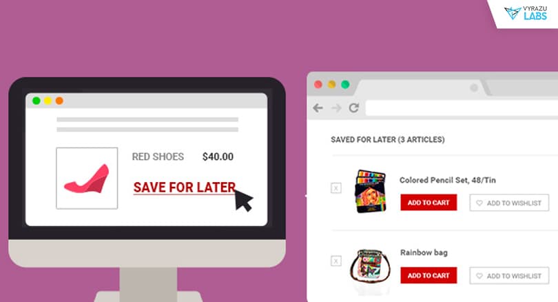 Difference between wishlist and save for later